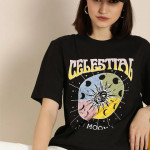 Black Graphic Oversized T-Shirt