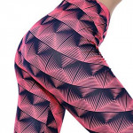 High Waist Seam Print Legging Push Up Fitness Gym Yoga Sports Pants for Women