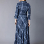 Women Navy Blue Printed Maxi Dress