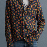 Men Blue Graphic Printed Casual Shirt