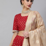 Indian Lehenga Choli Set with Dupatta